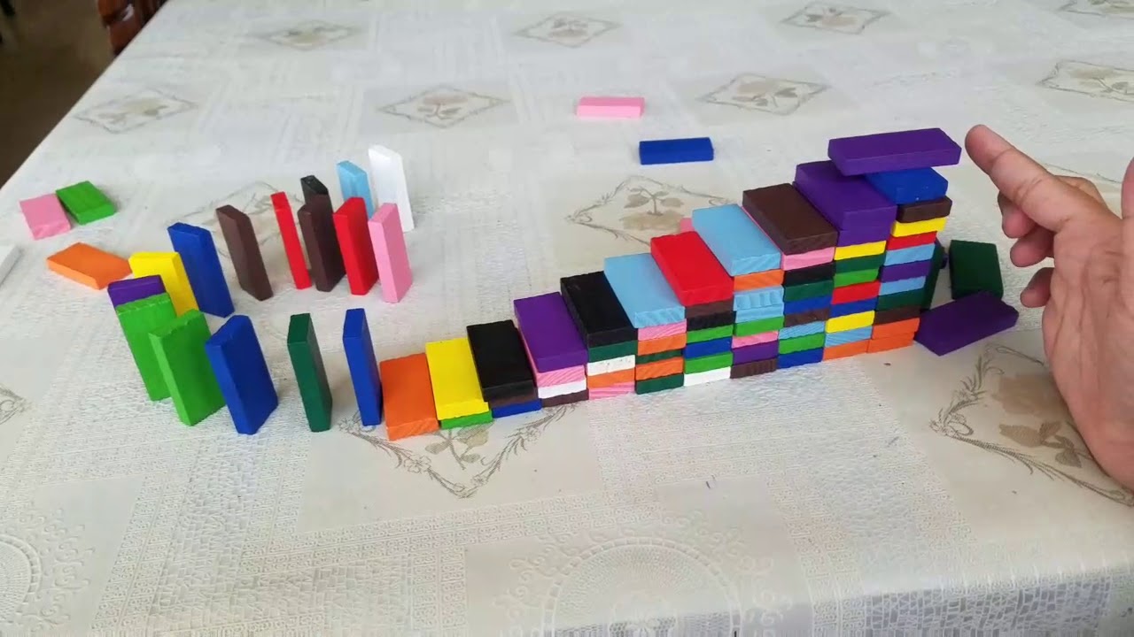 Fidget Spinner VS Dominoes | Domino ASMR 15