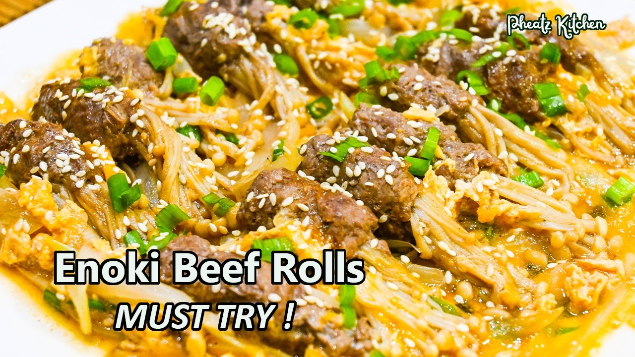 How to Make Enoki Beef Rolls | Simple Beef & Mushroom Recipe