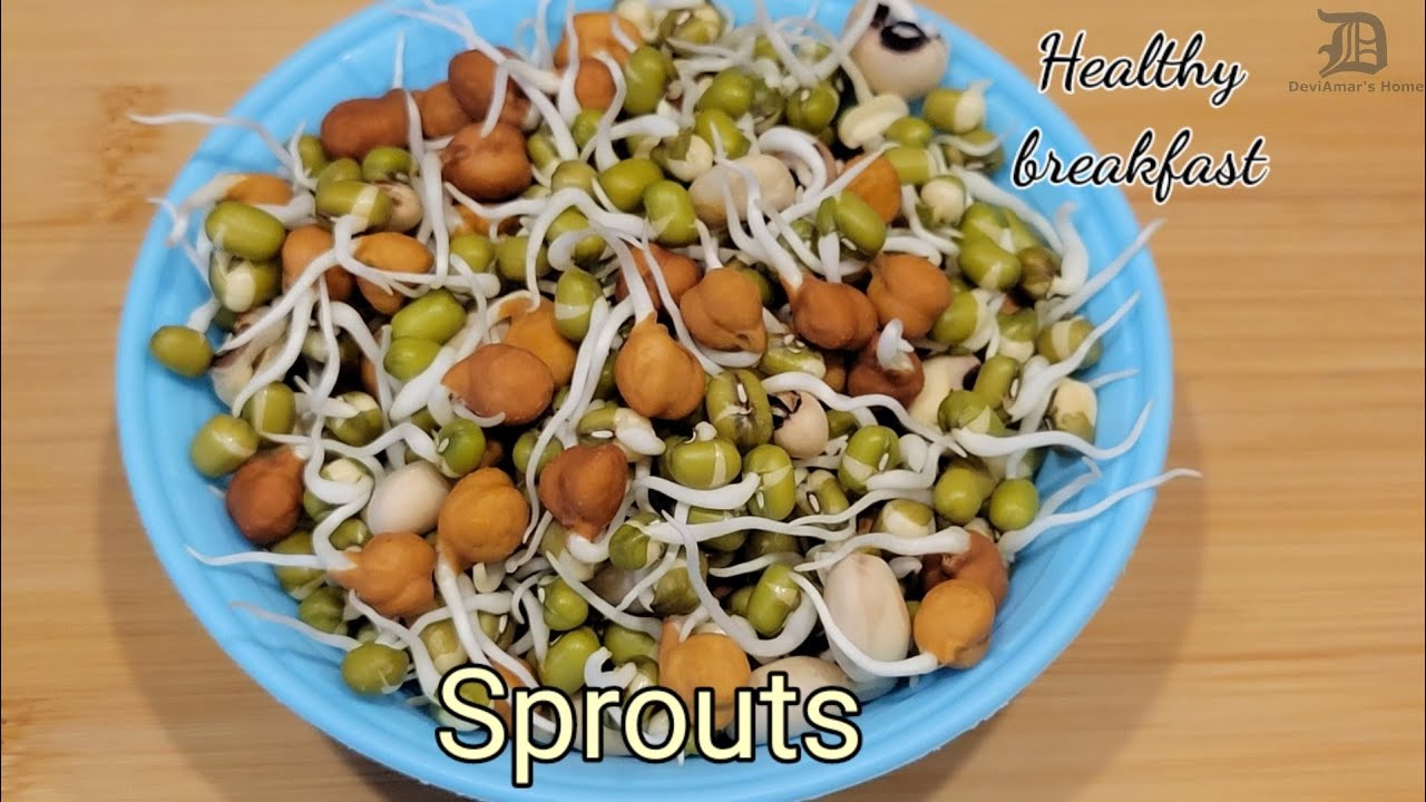 Sprouts Healthy Breakfast How to make Sprouts Under 2 min YouTube