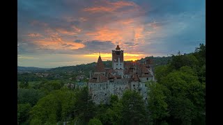 4k cinematic drone video Bran - Dracula Castle