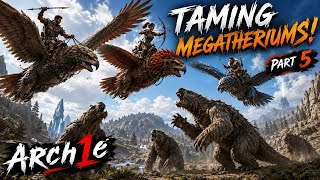🔴 ARK Survival Ascended LIVE | Taming &amp; Breeding Megatheriums for Broodmother [PART 5]