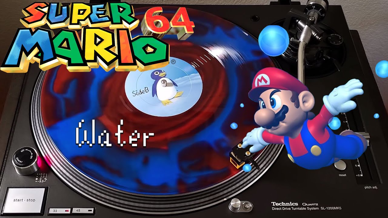 Super Mario 64 (OST) - Water - Ltd. Red & Blue Swirl Vinyl LP