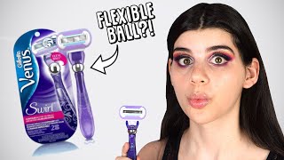 FLEXIBLE RAZOR BALL...WHAT?! Gillette Venus Swirl Review | Commercial Commotion