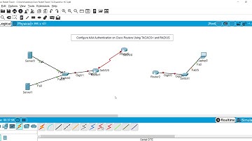 CCNA Security - Configure AAA Authentication using TACACS+ and RADIUS - شرح
