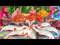 Pangas Fish Curry with Sweet Pumpkin - Pangasius Fish Delicious Curry Recipe Cooking in Village