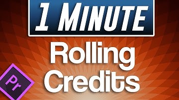 Premiere Pro CC 2018 : How to Add Rolling End Credits