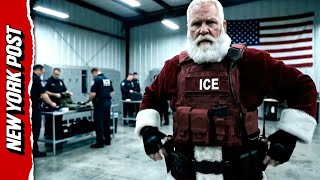 Ice Drops Ai Video Showing Santa Claus Rounding Up Illegal Migrants Naughty List
