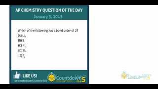 ap chem bond order question of the day