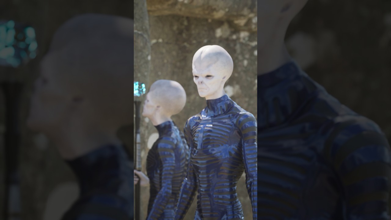 3 Aliens at Stonehenge #alien #stonehenge #alienspecies #extraterrestial