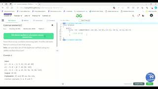 Common elements in 3 sorted Array Practice