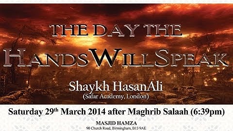 The Day The Hands Will Speak