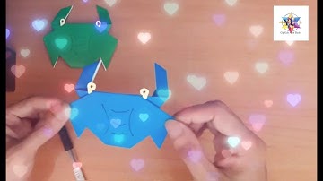 Gấp Một Con Cua Bằng Giấy Đơn Giản - Origami Crab - Gấp Giấy YU