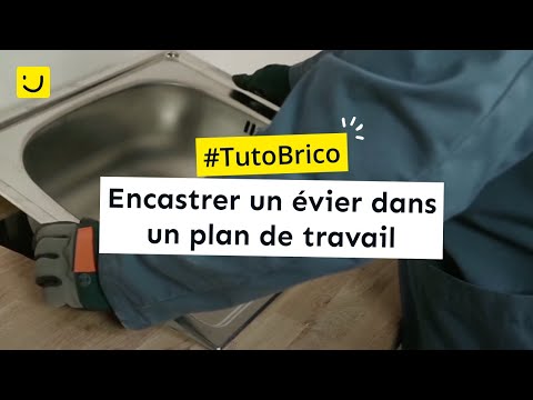 Vidéo: Comment encastrer un évier dans le plan de travail ? Comptoirs pour la cuisine