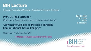 BIH Lecture: Jens Rittscher