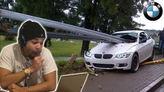 REACTING TO BMW CAR CRASH COMPILATIONS