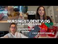 nursing student vlog ♡ | exciting news, night shift preceptorship stress, more christmas wrapping