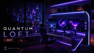 🔴 QUANTUM LOFT 24/7 ⚡ Think in Silence | Deep Work Music screenshot 4