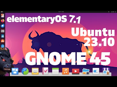 видео: GNOME 45. Ubuntu 23.10. elementaryOS 7.1. Могут, когда захотят!