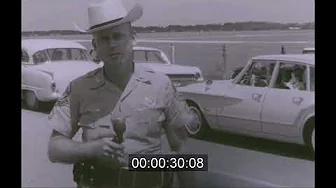 FLORIDA HIGHWAY PATROL ROAD BLOCK ON SOUTHERN BOULEVARD IN PALM BEACH COUNTY JULY 26, 1962