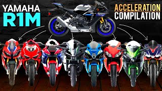 R1M 🆚️ CBR1000RR 🆚️ Panigale V4 🆚️ CBR FB SP 🆚️ Ninja H2 🆚️ GSX R1000R 🆚️ CBR SC59 🆚️ H2SX 🆚️ RSV4 🔥