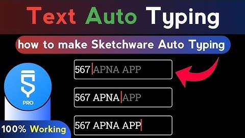 Auto writing text view typing stylish activity in sketchware hindi video/567Apnaapp