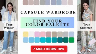 Find your Color Palette Capsule Wardrobe 7 Tips to Know | True Summer & True Winter Capsule Wardrobe screenshot 3