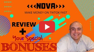 Nova Review! Demo &amp; Bonuses! (How To Make Money On TikTok in 2021)