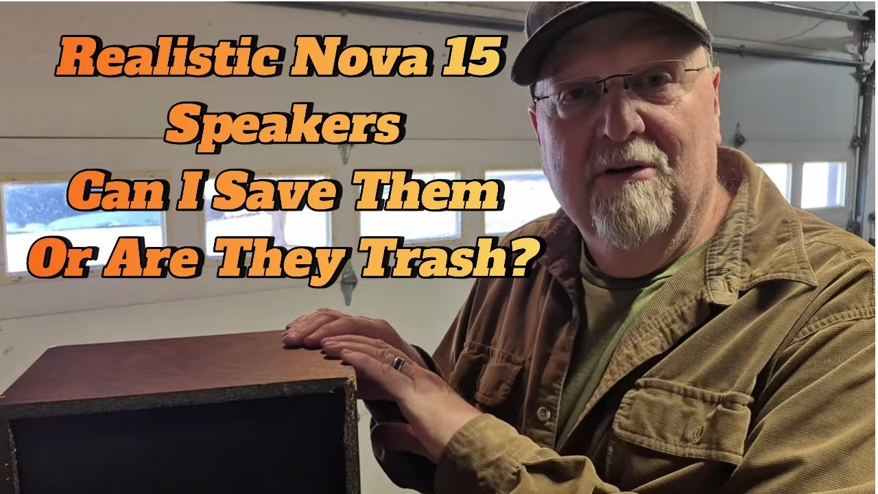 Realistic Nova 15 Speakers Re-foam and Repair Attempt