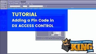 TUTORIAL - How to add a pin code in DX ACCESS CONTROL SOFTWARE