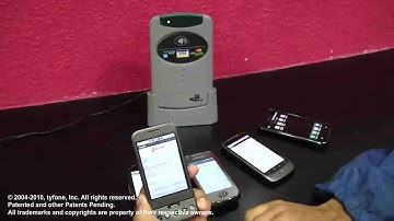 Tyfone SideTap MicroSD Memory Card enabling NFC. Demo  on Android handsets.