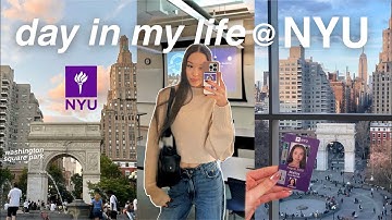 day in my life nyc college student *at NYU!* realistic & productive vlog 🎧✏️📚