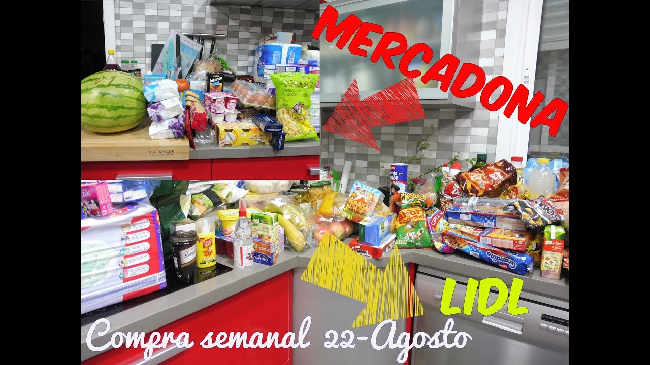 Compra semanal Mercadona y Lidl - YouTube