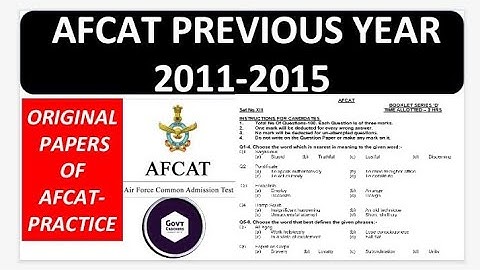 Afcat previous year papers l afcat 2 preparation 2019 l afcat strategy l Afcat tips