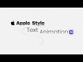 Apple Style Text Animation After Effects | Text Animation After Effects | Bangla Tutorial