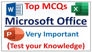 Top MCQs Microsoft Office | Very Important for All Exams | Test your Knowledge | MS Office TOP MCQs screenshot 4