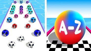 Marble Run 3D Vs A-Z Run  | Max All Level iOS  Gameplay