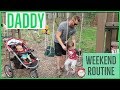 SOLO DADDY DAY IN THE LIFE 👨‍👧‍👦 | WEEKEND ROUTINE WITHOUT MOM | Brianna K