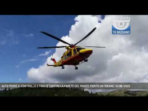 AUTO PERDE IL CONTROLLO E FINISCE CONTRO LA PARETE DEL MONTE: FERITO UN 70ENNE | 11/08/2025