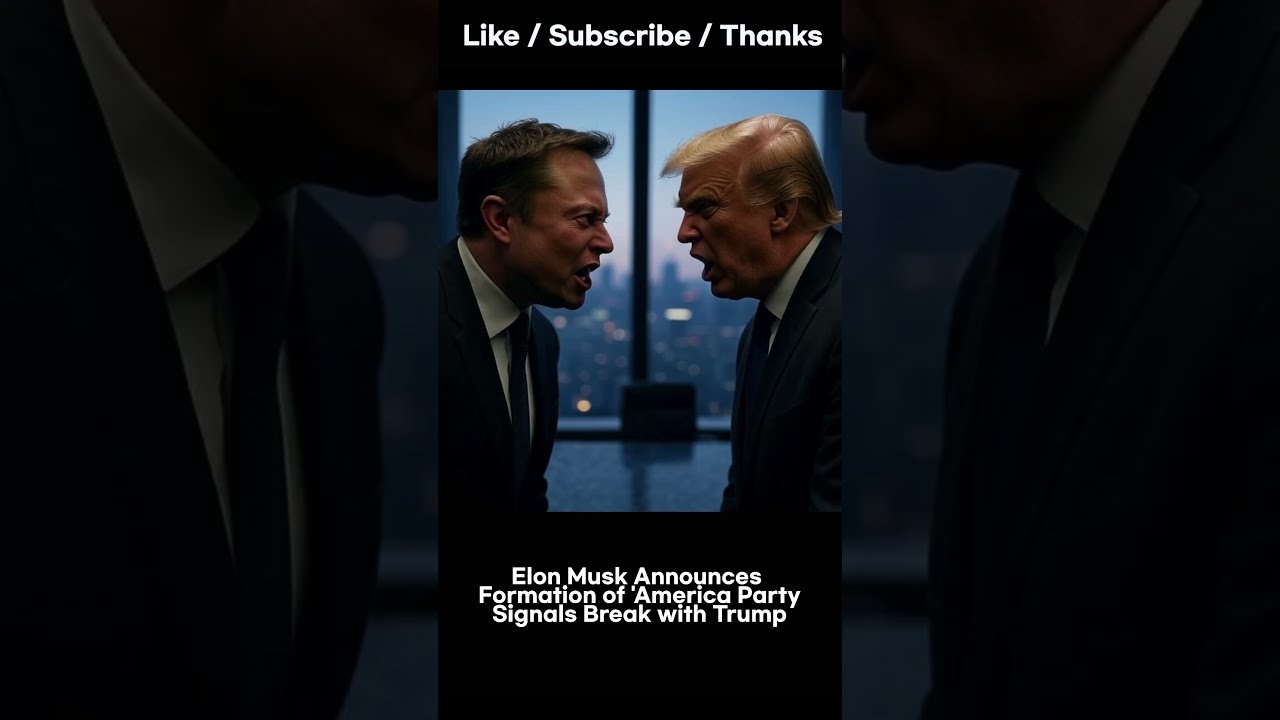 Elon Musk Announces Formation Of America Party Signals Break With Trump