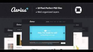 Preview aerius PSD Template Creative Creative - PSD Templates