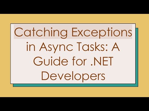 Catching Exceptions in