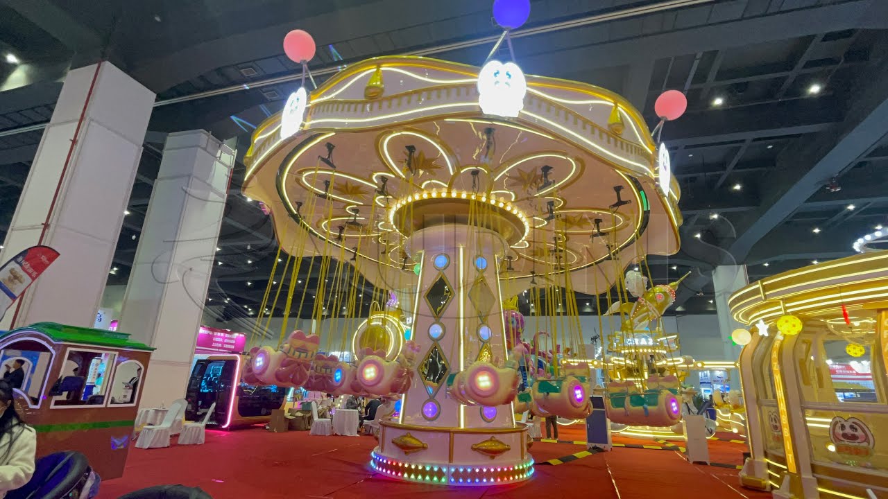 Bunny Style Swing Carousel Flying Chair - YouTube