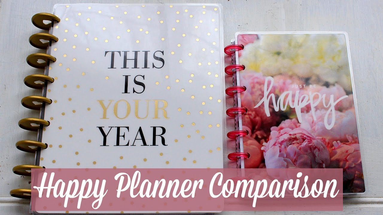 Happy Planner Mini & Classic Comparison YouTube