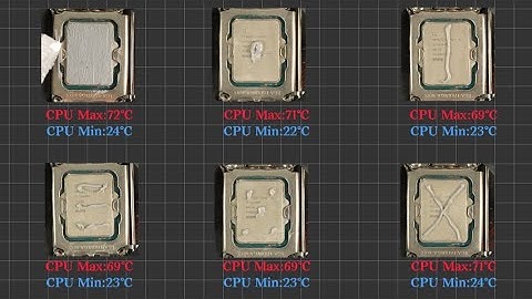 6种CPU硅脂涂抹方法散热性能测试