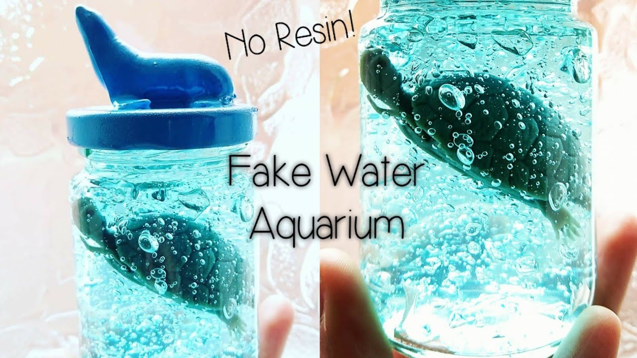 How To Make Fake Water - Artificial Aquarium DIY. Craft Hacks. Ideas to  Make & Sell, Homemade Gift 