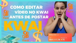 COMO EDITAR VÍDEO NO KWAI ANTES DE POSTAR screenshot 4