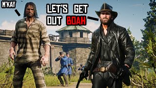 What if you break John out of prison early in Red Dead Redemption 2? Resimi