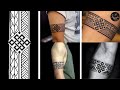 Arm band tattoo trick 💪/ Band round tattoo on hand with pen/ Band tattoos