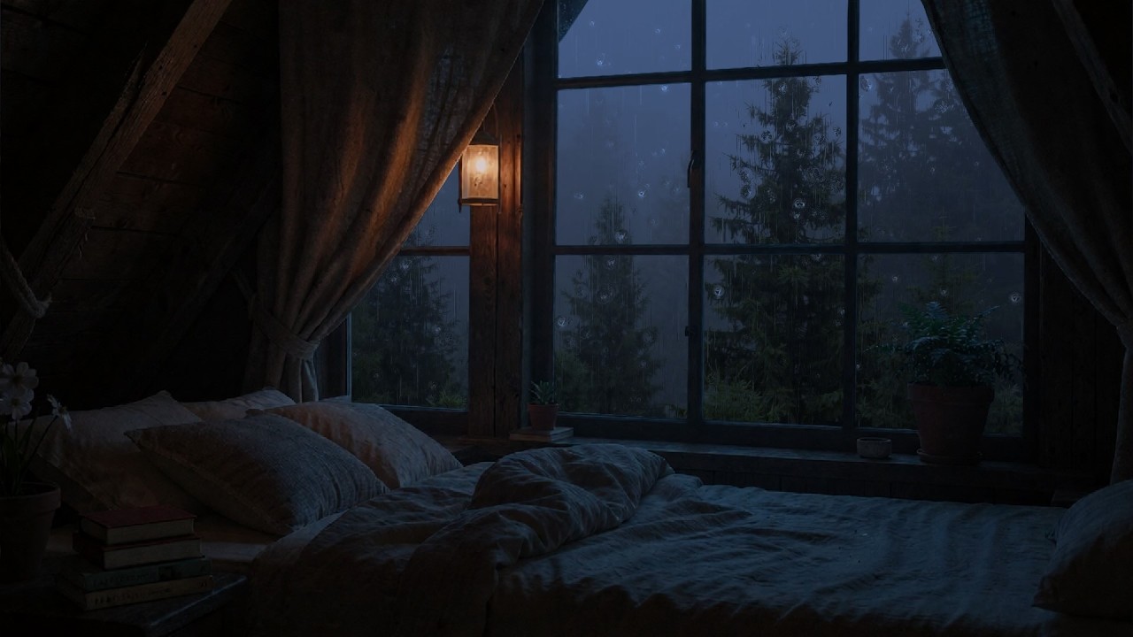 Fall asleep in minutes with heavy rain sounds - For instant calm & stress relief