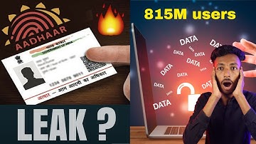 Aadhaar Data Breach: 815 Million Data Leaked in Dark Web | Biggest Data Breach in 2023